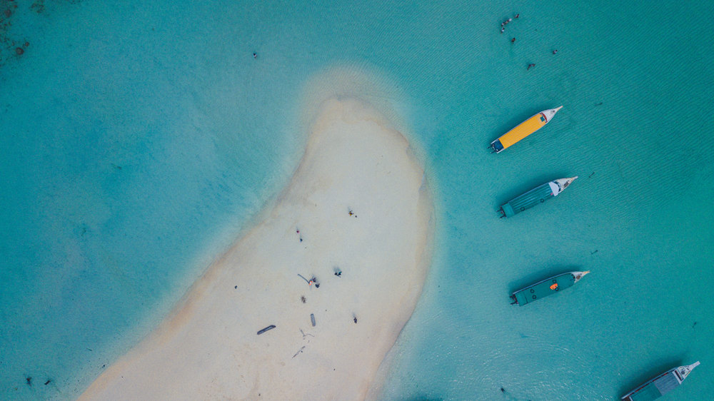 Foto udara Pulau Kalimantung