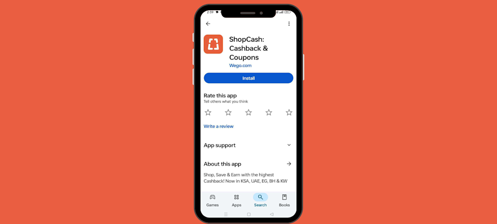 Install ShopCash App