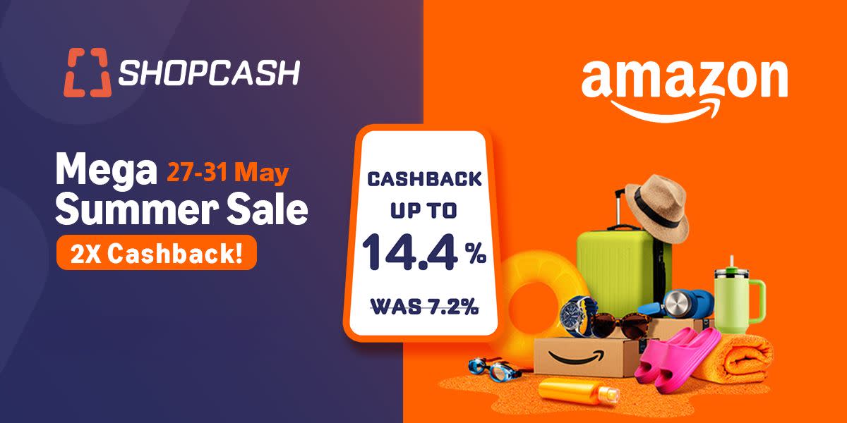 Amazon Mega Summer Sale on Amazon.ae through ShopCash