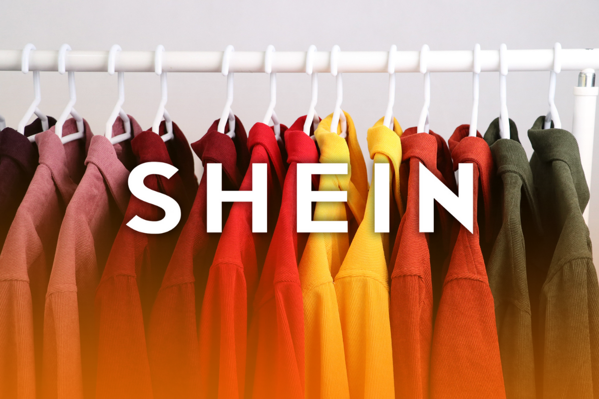 A clothes hanger and SHEIN logo on ShopCash