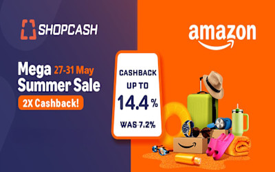 Amazon Mega Summer Sale on Amazon.ae through ShopCash